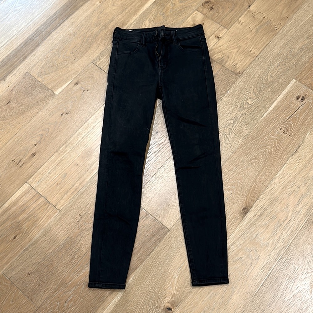 American Eagle Black Skinny Jeans Size 2 Short